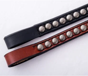 Reins Leather Western Deluxe mit antiken Nieten 5/8" – Bild 2